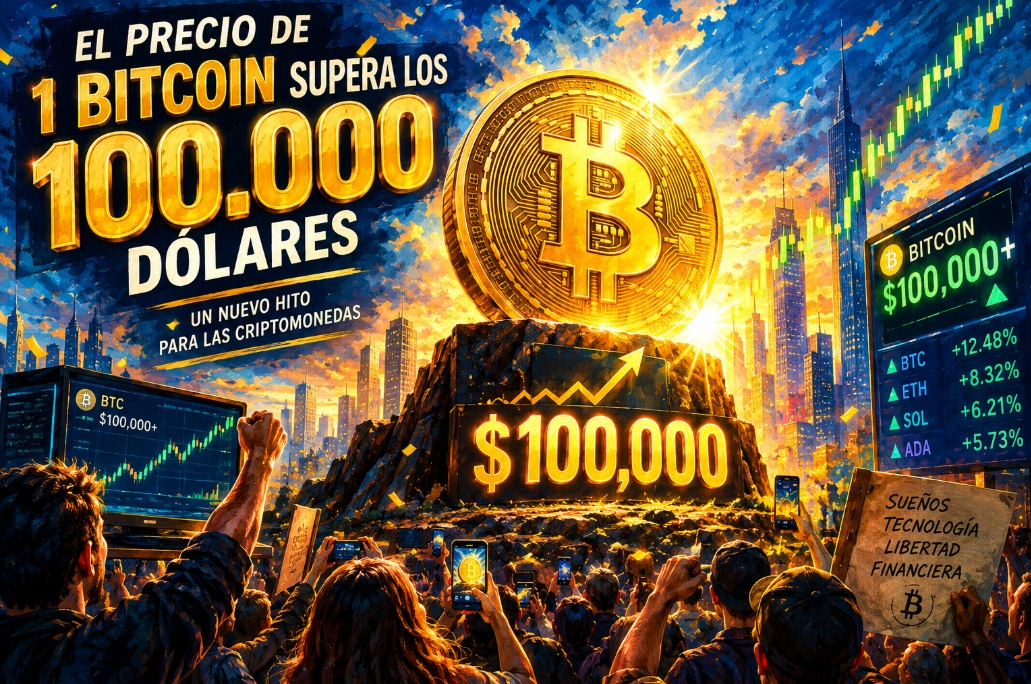 El precio de 1 bitcoin supera los 100 000 dólares. ¿Cuándo ocurrirá esto?