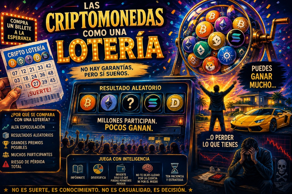 Las criptomonedas como una lotería: dos de cada diez