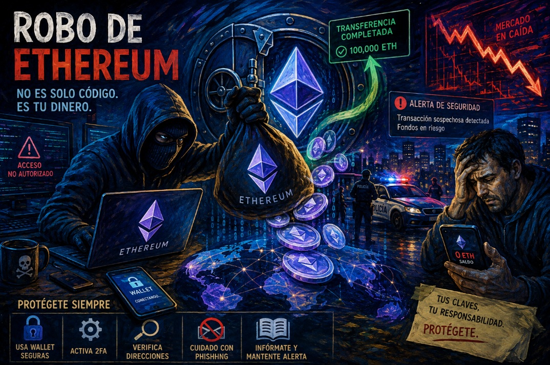 Robo de Ethereum: la firma digital que costó casi 1 millón de dólares